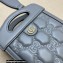 Gucci GG matelassé top handle mini bag 723776 Gray