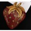 Gucci Strawberry Brooch with Red Enamel 579143