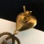Gucci Strawberry Earrings with Clear Crystals 580959