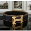 Hermes Width 3.8cm Calfskin Leather Belts Black/Gold 2018