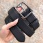 Prada Width 3.4cm Calfskin Grained Belts Black 2018
