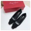 Roger Vivier Heel 4.5cm Patent Leather Buckle Checker Pump Black 2018
