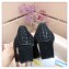 Roger Vivier Heel 4.5cm Patent Leather Buckle Checker Pump Black 2018