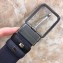 Prada Width 3.4cm Calfskin Double Sides Belts Black/Blue 2018