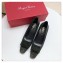 Roger Vivier Heel 4.5cm Patent Leather Buckle Checker Pump Dark Green 2018