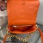 Prada System nappa leather patchwork shoulder bag 1BD328 Orange