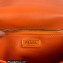 Prada System nappa leather patchwork shoulder bag 1BD328 Orange