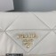 Prada System nappa leather patchwork shoulder bag 1BD292 White