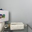Prada System nappa leather patchwork shoulder bag 1BD292 White