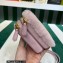 Prada Shearling and Saffiano leather mini-pouch Bag 1NR015 Pink