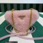 Prada Shearling and Saffiano leather mini-pouch Bag 1NR015 Pink