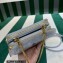 Prada Shearling and Saffiano leather mini-pouch Bag 1NR015 Gray