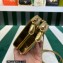 Prada Embellished satin and leather mini-pouch Bag 1NR015 Gold