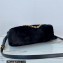 Prada Shearling Mini Hobo Bag 1BC204 Black