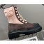 Fendi Domino nylon biker boots with Baguette pocket Pink 2023