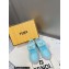 Fendi Match nylon Low-tops Sneakers with Baguette pocket Blue 2023