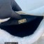 Prada Shearling Mini Hobo Bag 1BC204 White
