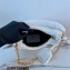 Prada Shearling Mini Hobo Bag 1BC204 White
