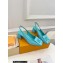 Louis Vuitton Heel 5.5cm Shake Slingback Pumps in Patent calf leather Turquoise Green 2023
