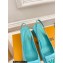 Louis Vuitton Heel 5.5cm Shake Slingback Pumps in Patent calf leather Turquoise Green 2023