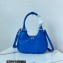 Prada Moon Re-Nylon and leather Bag 1BA381 Blue