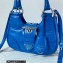 Prada Moon Re-Nylon and leather Bag 1BA381 Blue