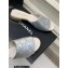 Chanel Camellia Embossed Logo Flat Mules Silver 2023