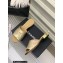 Chanel Camellia Embossed Logo Flat Mules Gold 2023