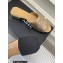 Chanel Camellia Embossed Logo Flat Mules Gold 2023