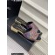 Chanel Camellia Embossed Logo Flat Mules Gun Color 2023