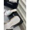 Chanel Camellia Embossed Logo Flat Mules White 2023