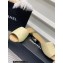 Chanel Camellia Embossed Logo Flat Mules Beige 2023