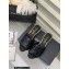Chanel Camellia Embossed Logo Flat Mules Black 2023