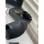 Chanel Camellia Embossed Logo Flat Mules Black 2023