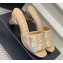 Chanel Camellia Embossed Logo Heel Mules Gold 2023