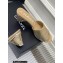 Chanel Camellia Embossed Logo Heel Mules Gold 2023