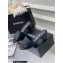 Chanel Camellia Embossed Logo Heel Mules Black 2023