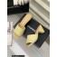 Chanel Camellia Embossed Logo Heel Mules Beige 2023