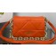 Prada System nappa leather patchwork shoulder bag 1BD328 Orange