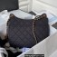 Chanel Wool Jersey Large Hobo Bag AS3693 Black 2023