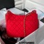 Chanel Wool Jersey Large Hobo Bag AS3693 Red 2023