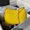 Chanel Wool Jersey Large Hobo Bag AS3693 Yellow 2023