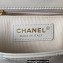 Chanel Leather Small Flap Bag with Top Handle AS3749 White 2023