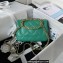 Chanel Leather Small Flap Bag with Top Handle AS3749 Green 2023