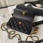 Chanel Flap Phone Holder with Chain AP3071 Black 2023
