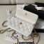 Chanel Flap Phone Holder with Chain AP3071 White 2023