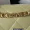 Chanel Leather Small Flap Bag with Top Handle AS3749 Light Green 2023