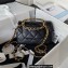 Chanel Leather Small Flap Bag with Top Handle AS3749 Black 2023