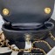 Chanel Leather Mini Flap Bag with Top Handle AS3748 Black 2023