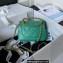 Chanel Leather Mini Flap Bag with Top Handle AS3748 Green 2023